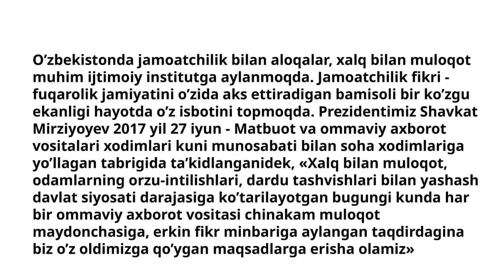 O'zbekistonda Ommaviy Axborot Vositalari Faoliyati Tarixi 2
