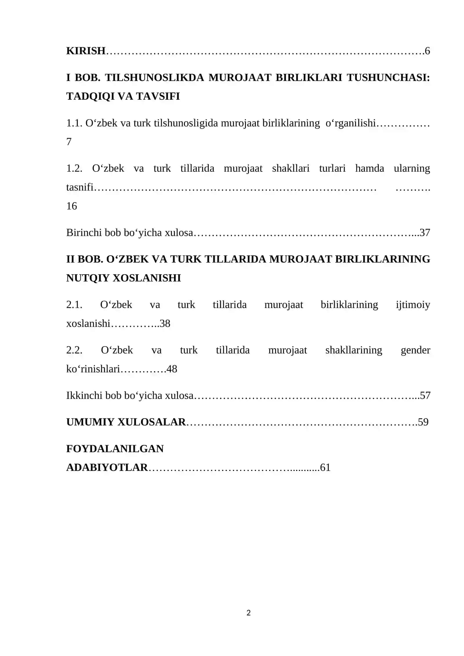 O‘ZBEK VA TURK TILLARIDA MUROJAAT BIRLIKLARI 2