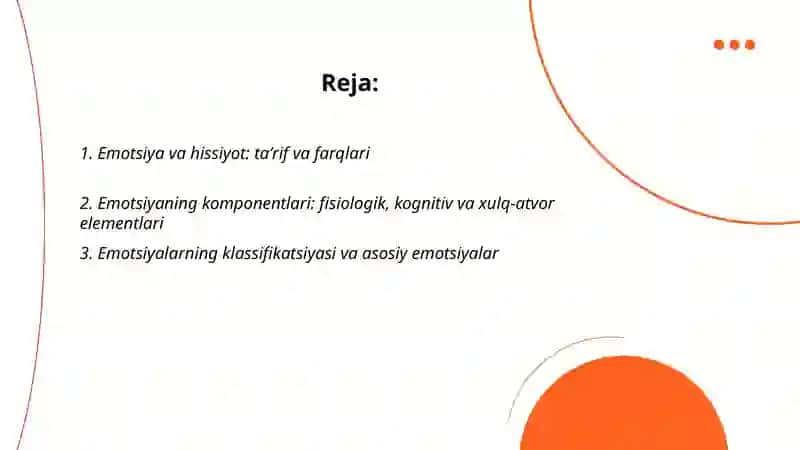 Emotsiya va hissiyot haqida tushuncha 2