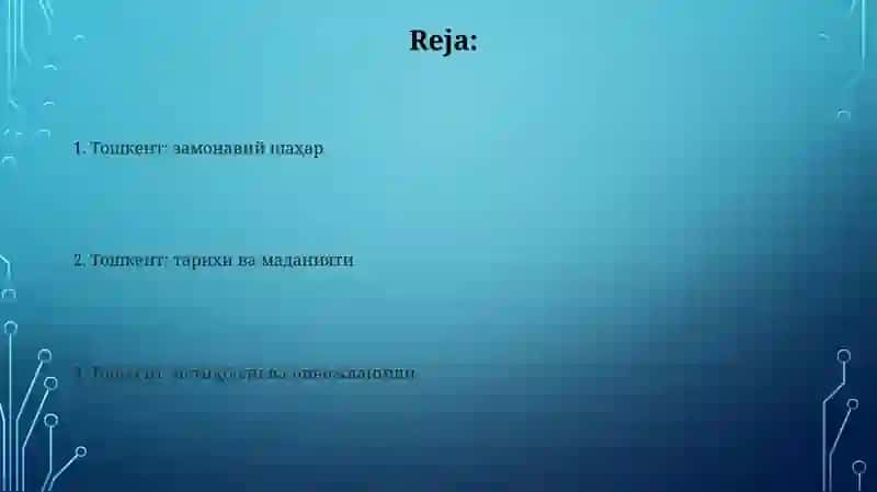 Toshkent: замонавий шаҳар 2