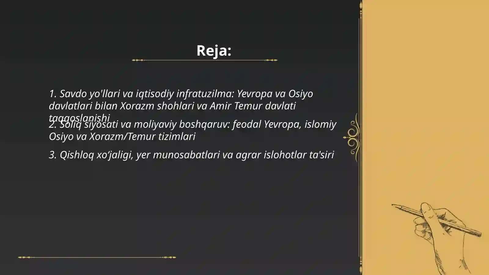 Rivojlagan o'rta asrlar davlatlari taraqqiyoti va tanazzuli sabablari 2