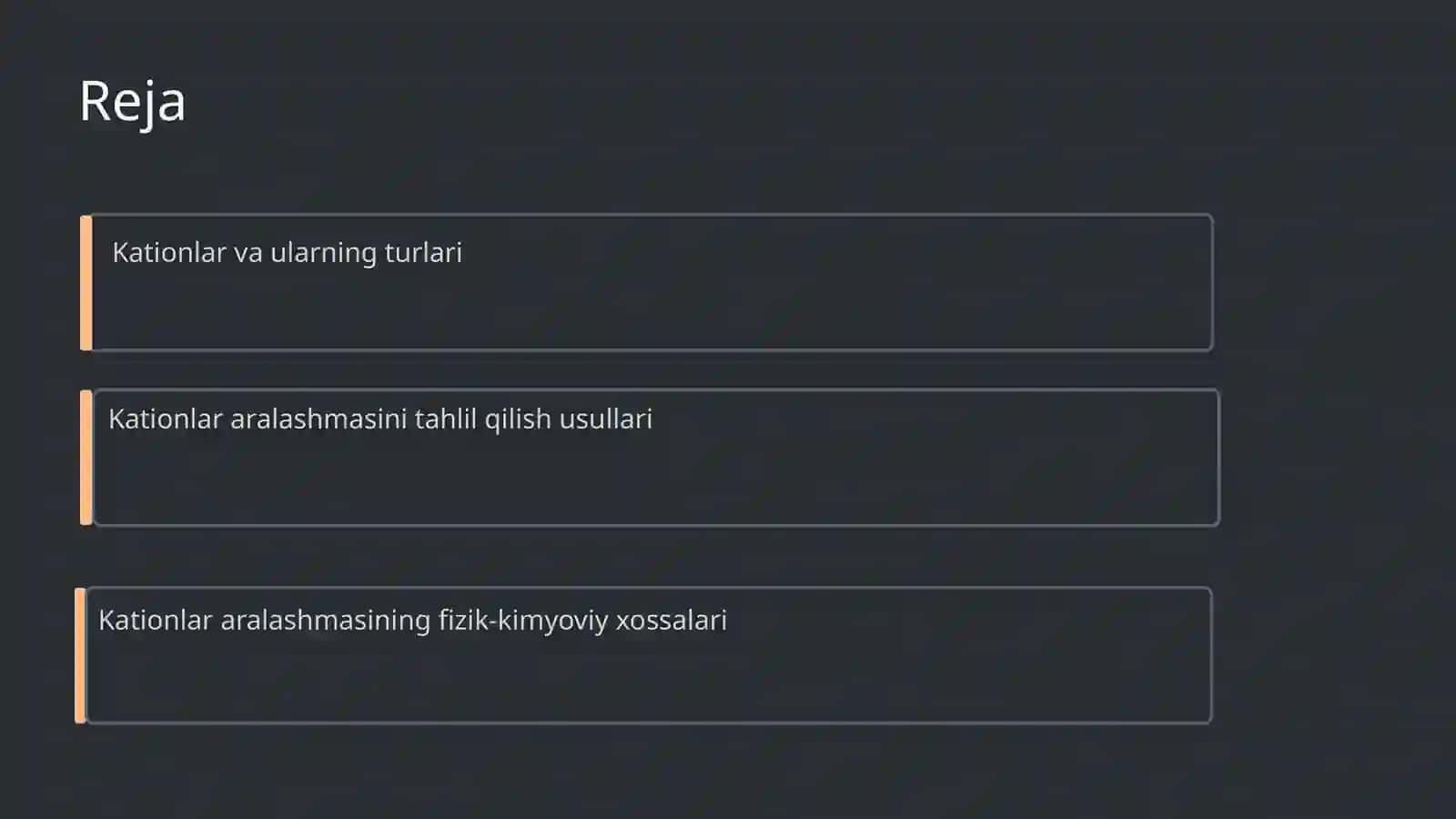 Kationlar aralashmasi analizi 2