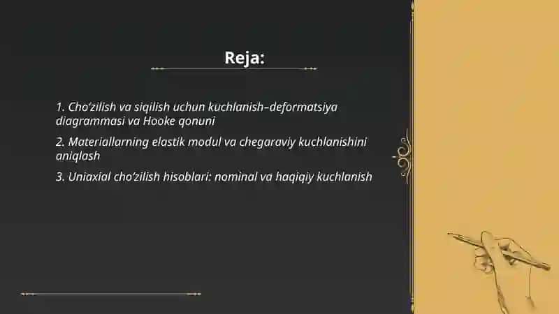 Cho’zilishga va siqilishga mustahkamlik hisoblari 2