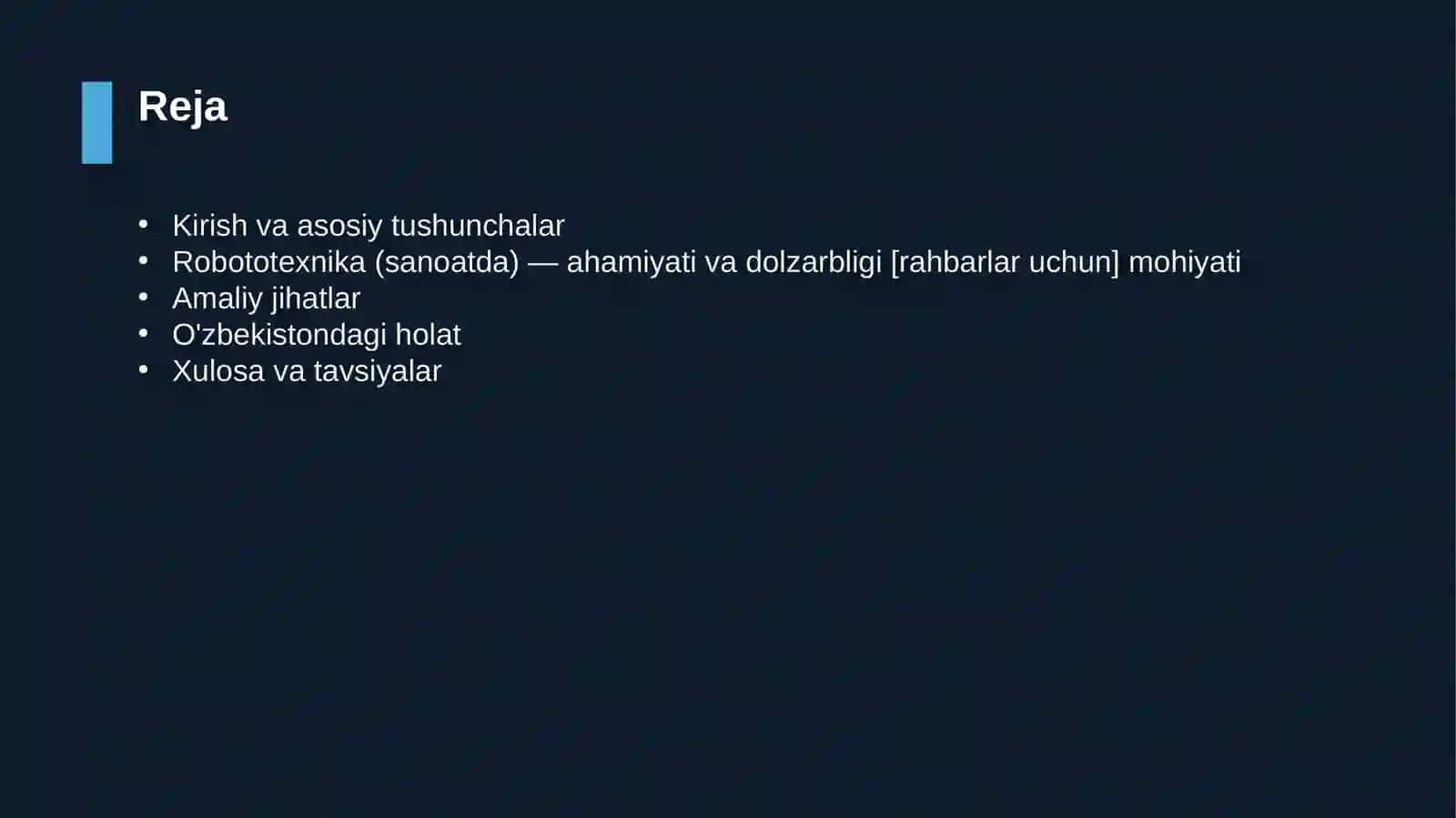 Robototexnika (sanoatda) — ahamiyati va dolzarbligi [rahbarlar uchun] 2