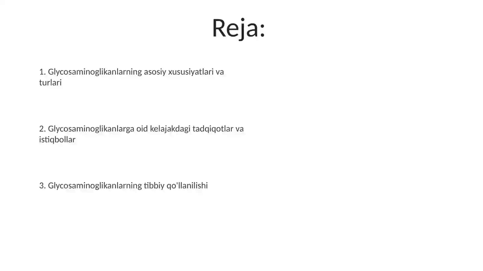 Glikozaminoglikanlarning tibbiyotda qòllanilishi 2
