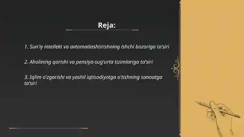 Rivojlangan davlatlarda bolayotgan jiddiy ozgarishlarni iqtisodiyotga tasiri 2