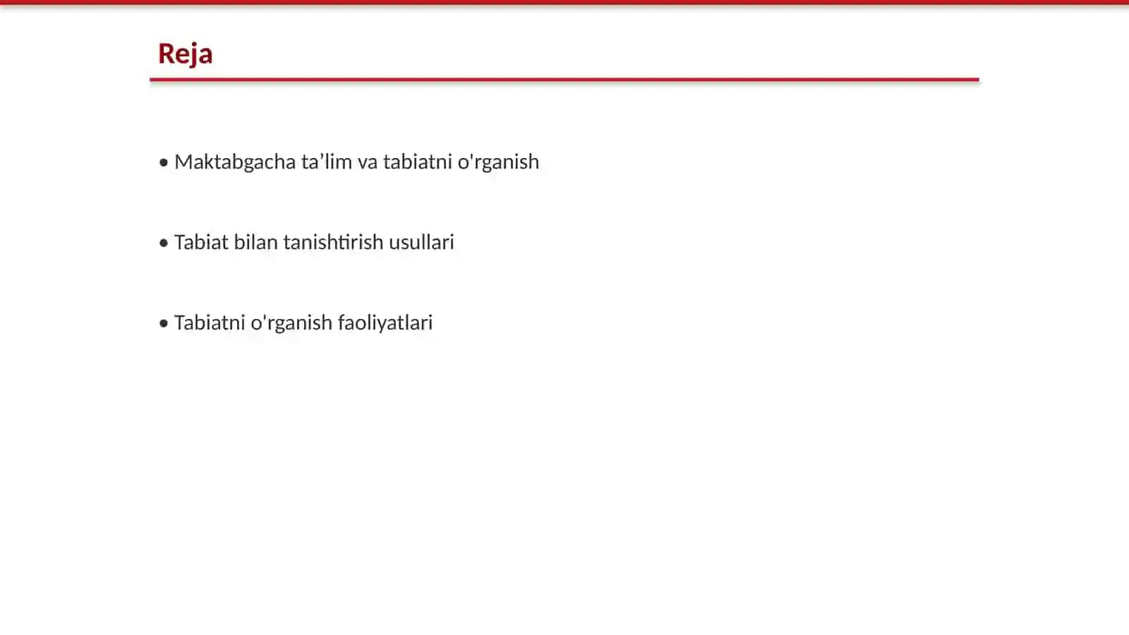 Tabiat bilan tanishtirishga doir ishlar tizimi 2