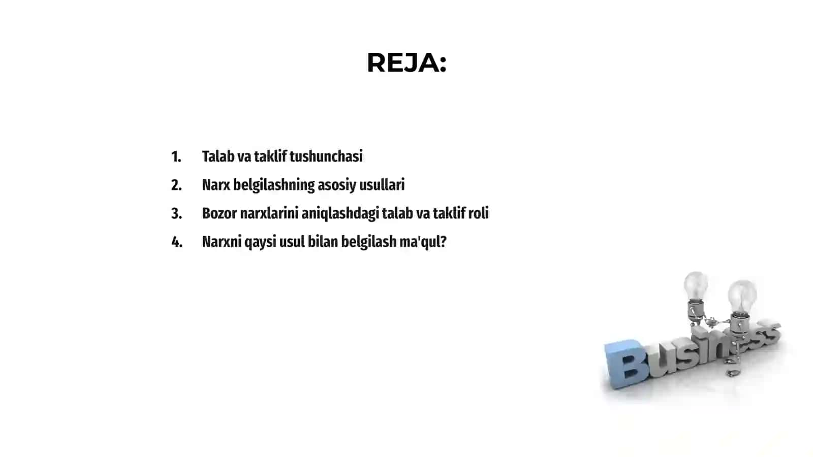 Narxlar va talab usullari 2