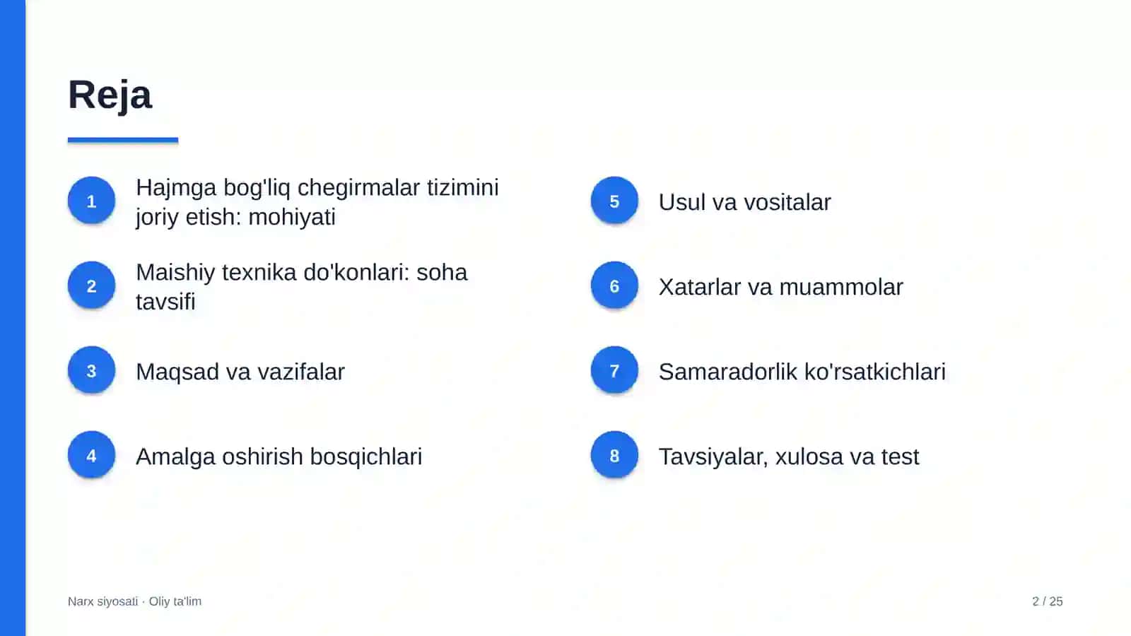 Maishiy texnika do'konlarida hajmga bog'liq chegirmalar tizimini joriy etish 2
