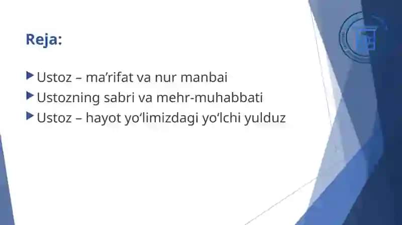 Ustozim – hayotim chirog’i 2