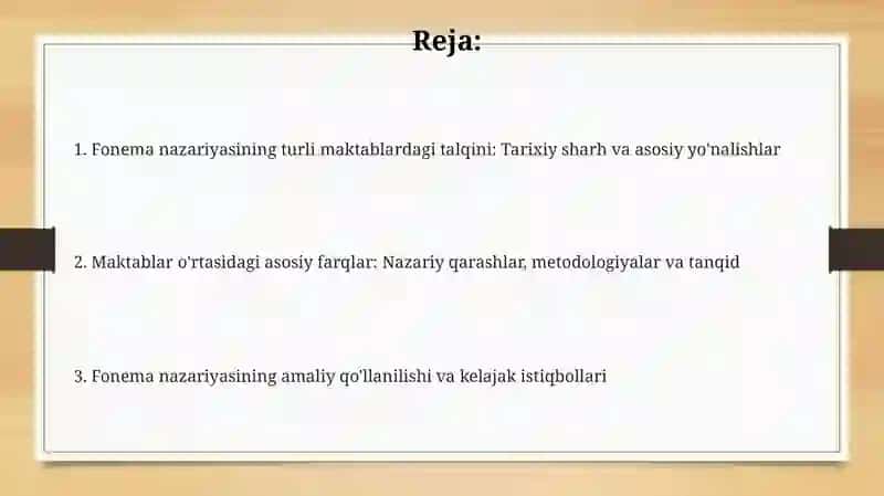 Fonema nazariyasi turli maktablarda talqin qilinadi 2
