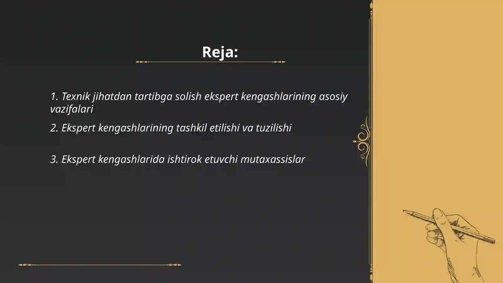 Texnik jihatdan tartibga solish sohasidagi ekspert kengashlarini ishlash prinsipi va afzalliklari 2