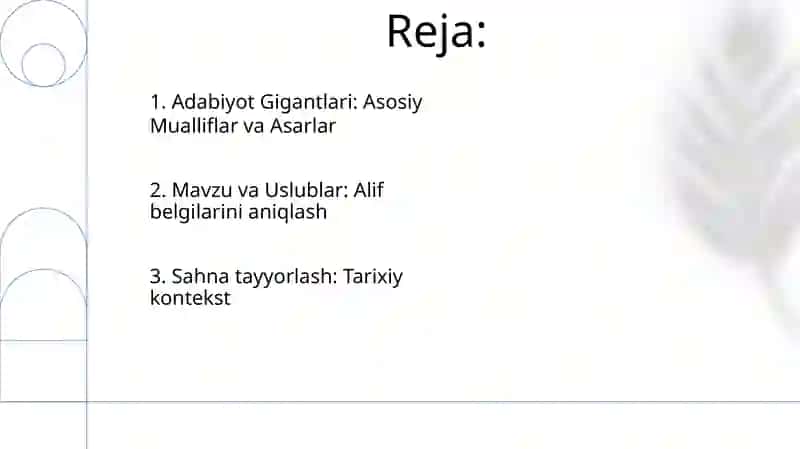 Adabiyot Gigantlari: Asosiy Mualliflar va Asarlar 2