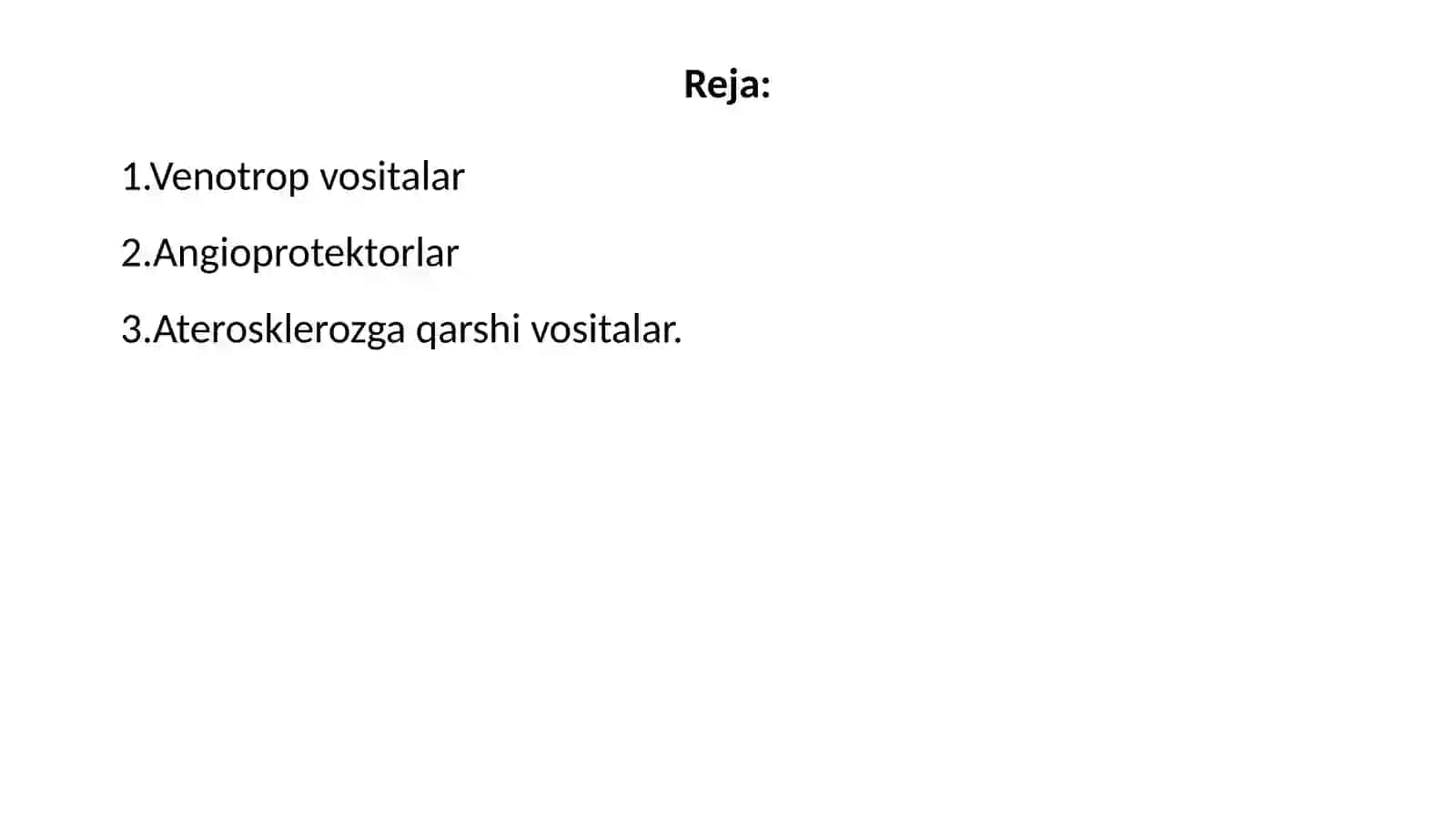 Venotrop vositalar 2