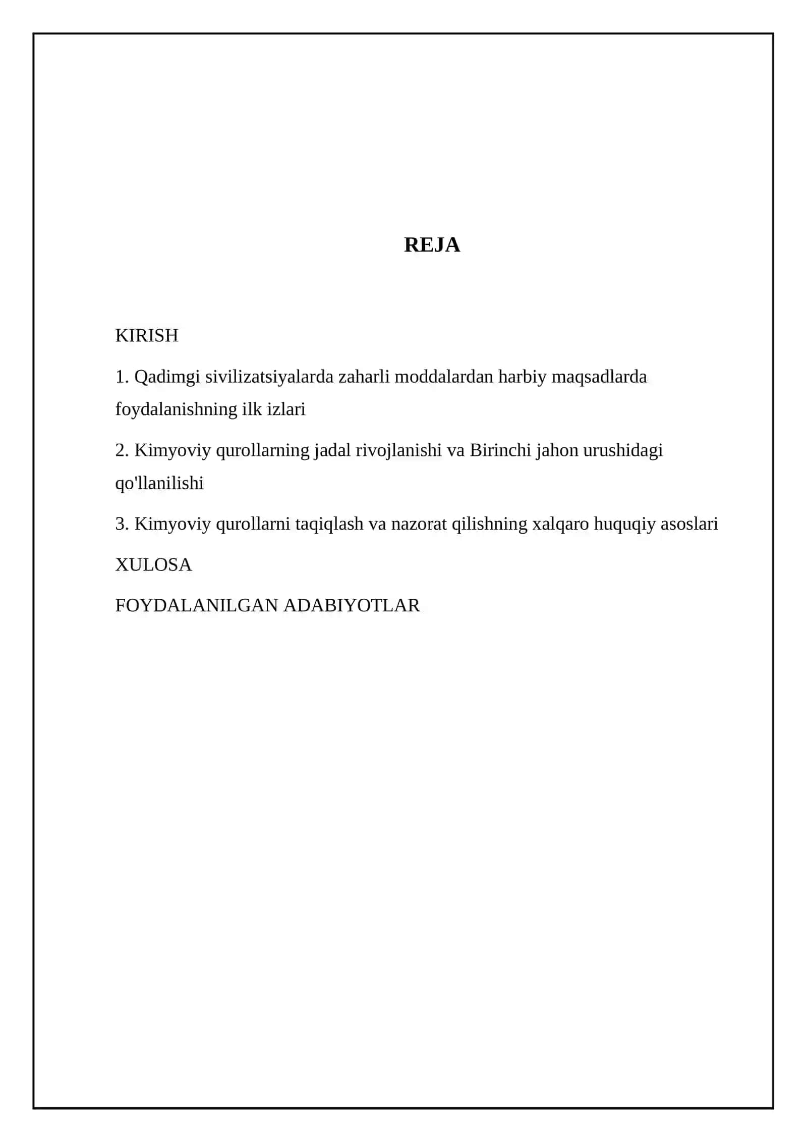Zaharli moddalar va kimyoviy qurollarning paydo bo‘lish tarixi 2