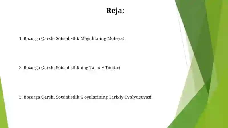 Bozor iqtisodiyotiga muxolif-sotsialistik yo'nalish mohiyati va uning tarixiy taqdiri 2