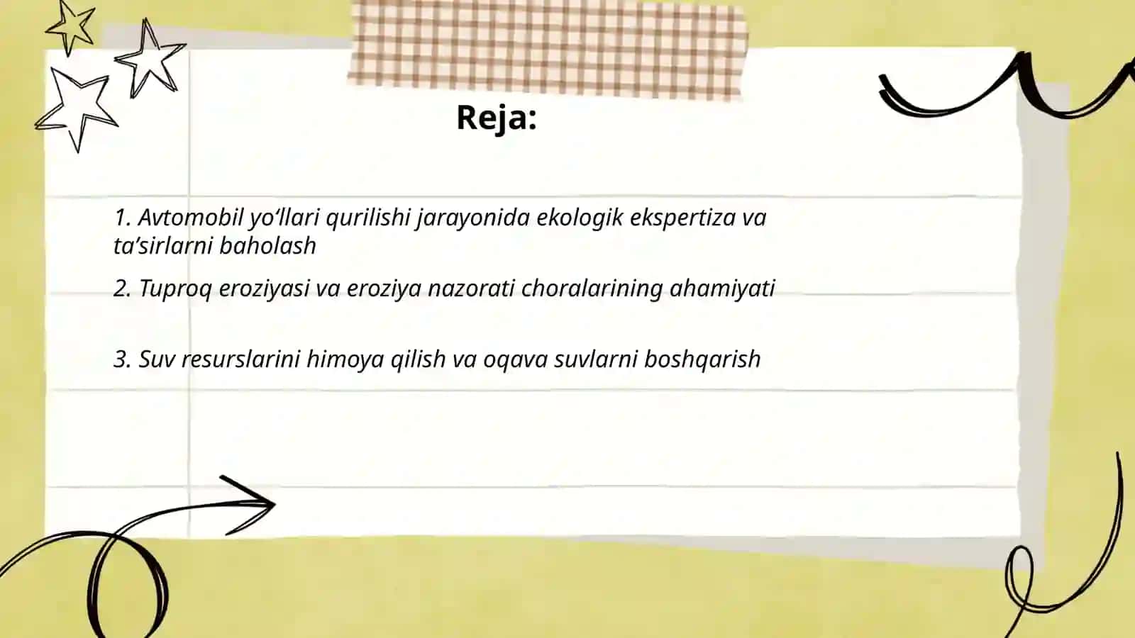 Avtomobil yoʻllarini qurishda ekologik talablar va sifat nazorati 2