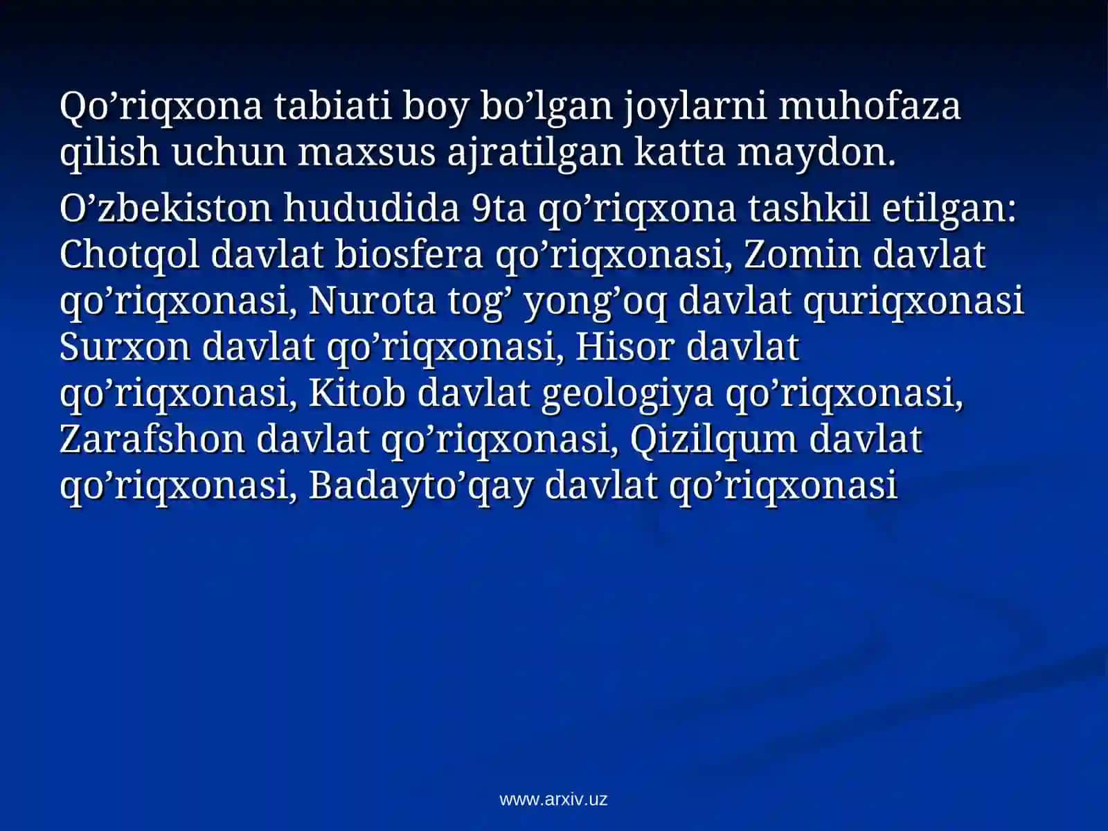 Qo‘riqxona 2