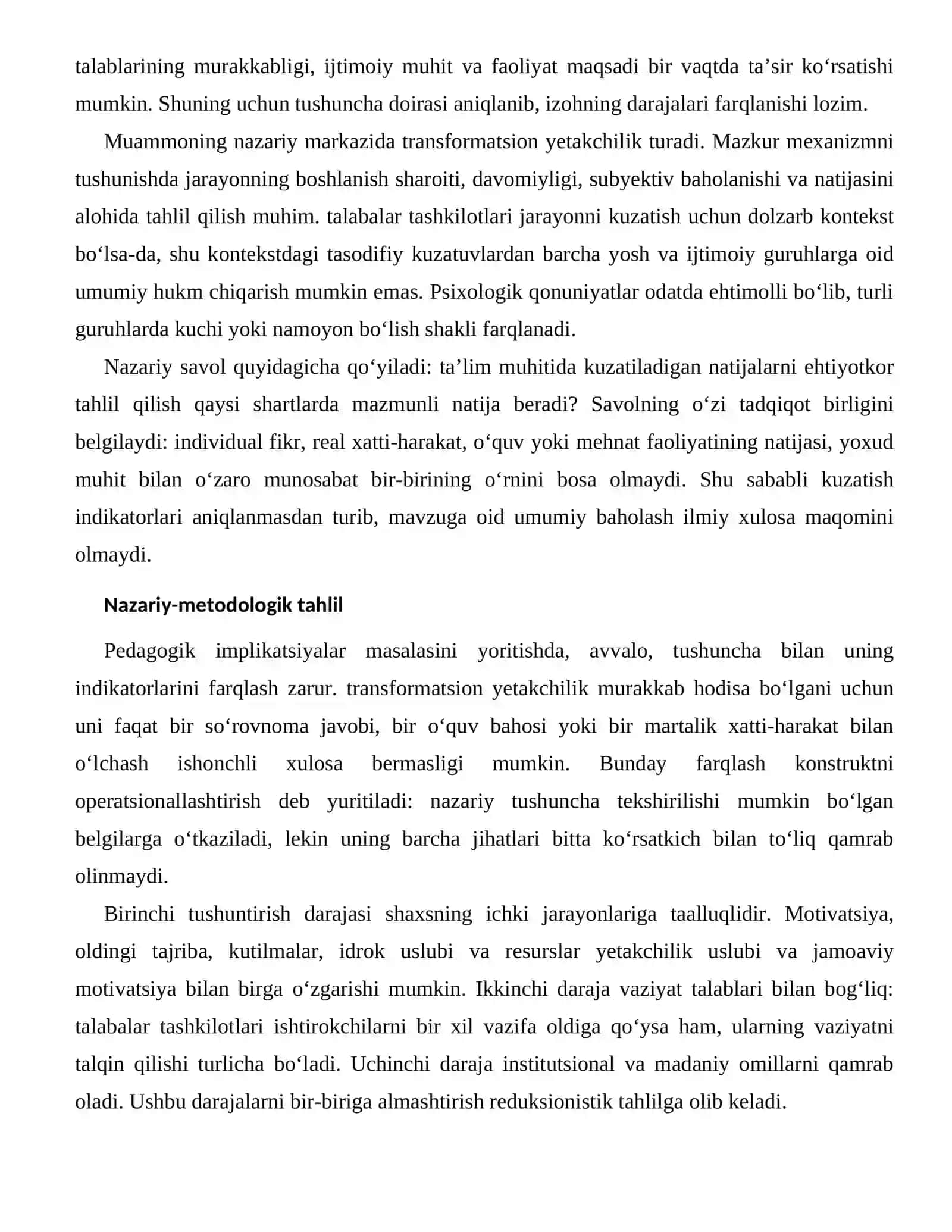 Yetakchilik Uslubi va Jamoaviy Motivatsiyaning Ta’lim Jarayonidagi Ko‘rinishlari 2