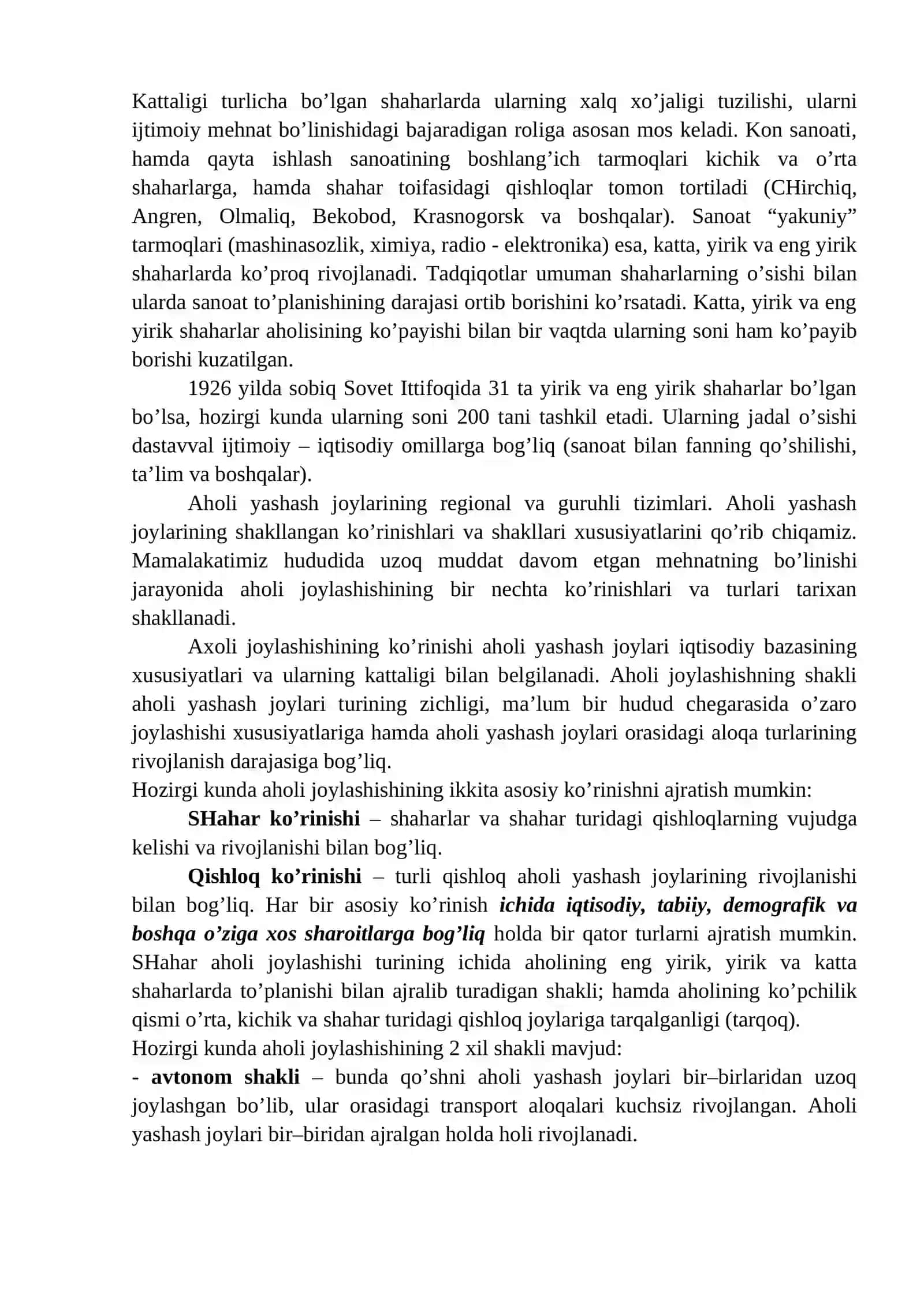 O’zbekistonda zamonaviy shaharsozlikning rivojlantirish bosqichlari 2