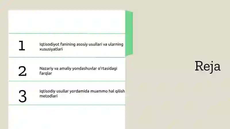 Iqtisodiyot faning oziga xos usullari 2