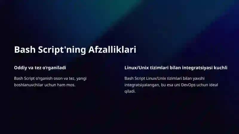 Bash Script - DevOps uchun Kirish 2