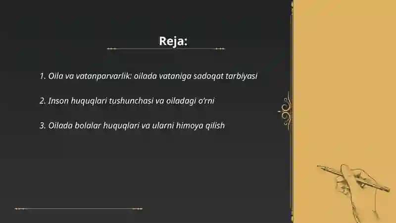 Oila - Vatan ichra vatan, inson huquqlari - jamiyat poydevori 2