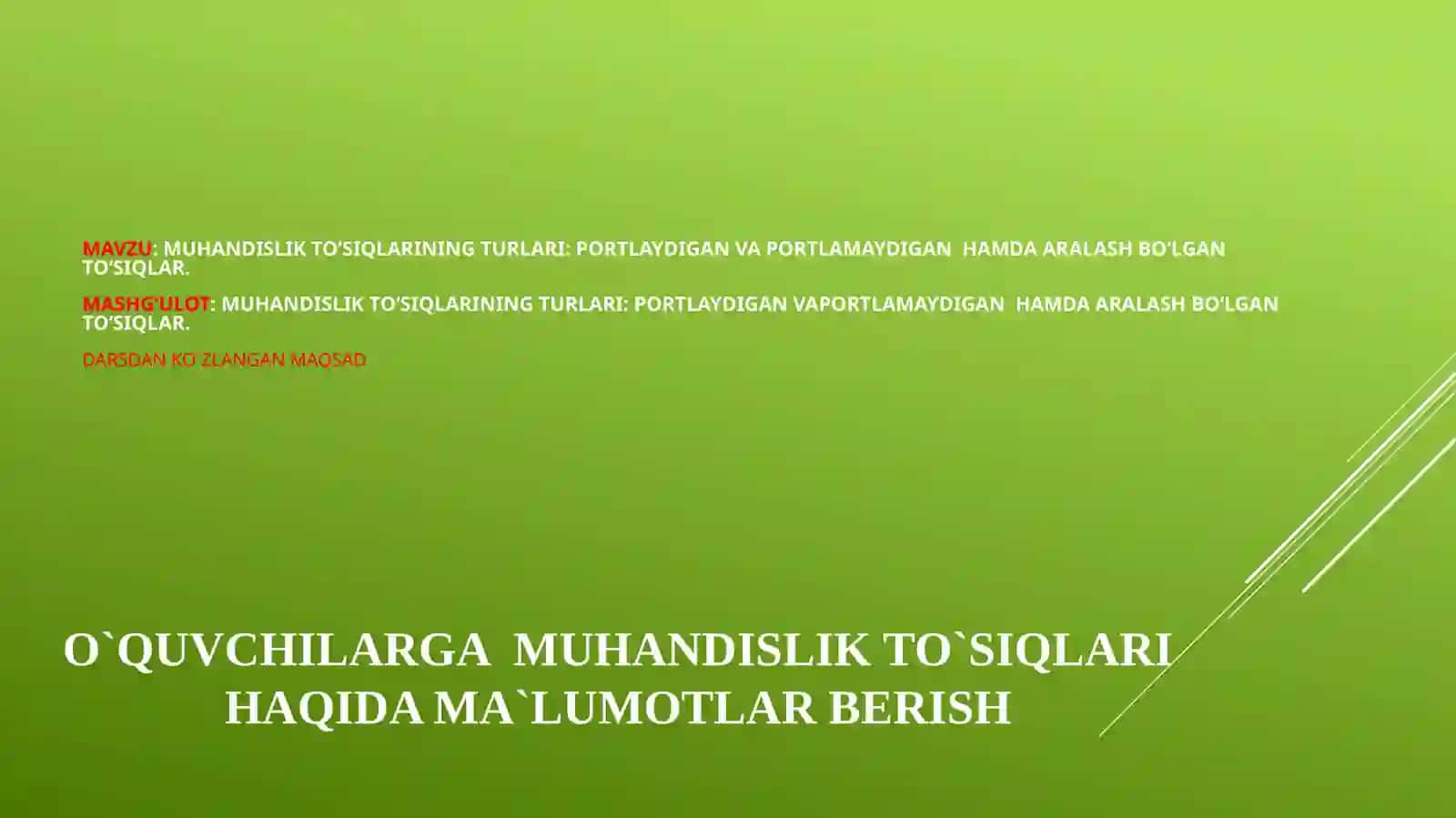 Muhandislik to‘siqlarining turlari 2