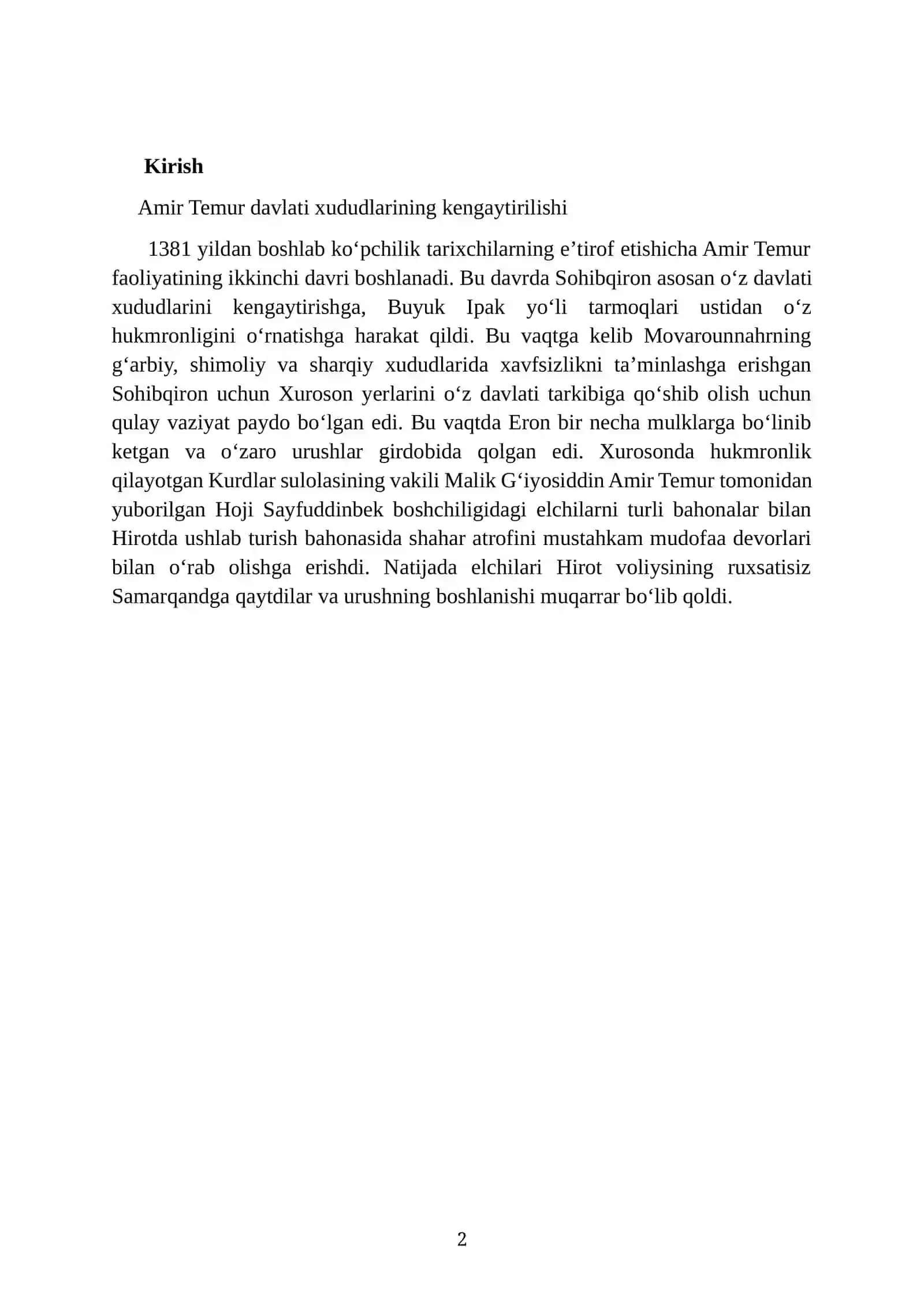 AMIR TEMURNING 3 YILLIK URUSHI 2