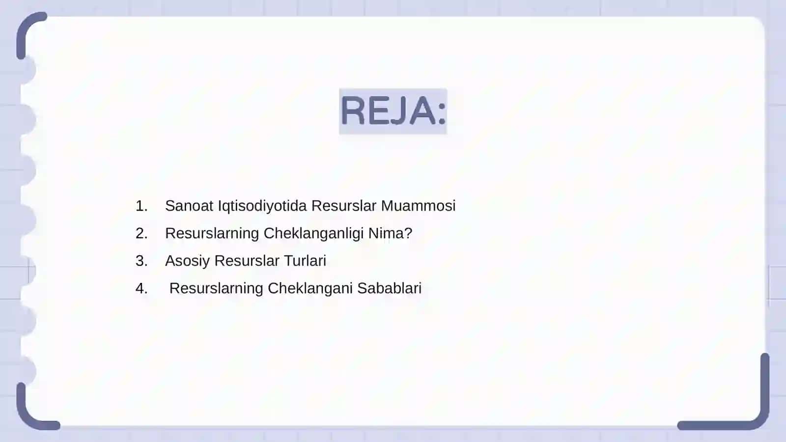 Sanoat Iqtisodiyotida Resurslar Muammosi 2