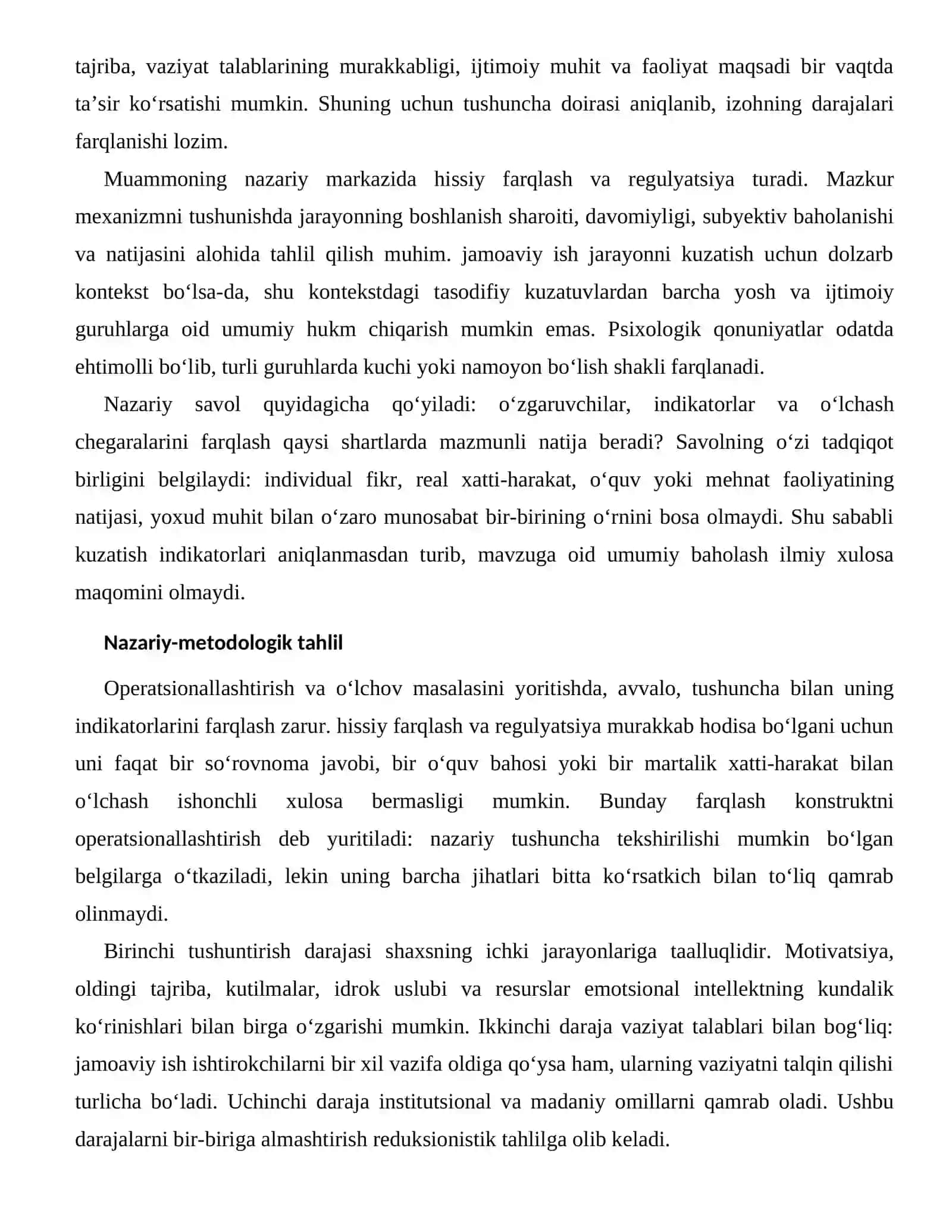 EMOTSIONAL INTELLEKTNING KUNDALIK KO‘RINISHLARI — BAHOLASH VA DIAGNOSTIKA MASALALARI 2
