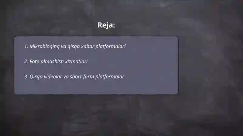 Mikrobloging va qisqa xabar platformalari 2