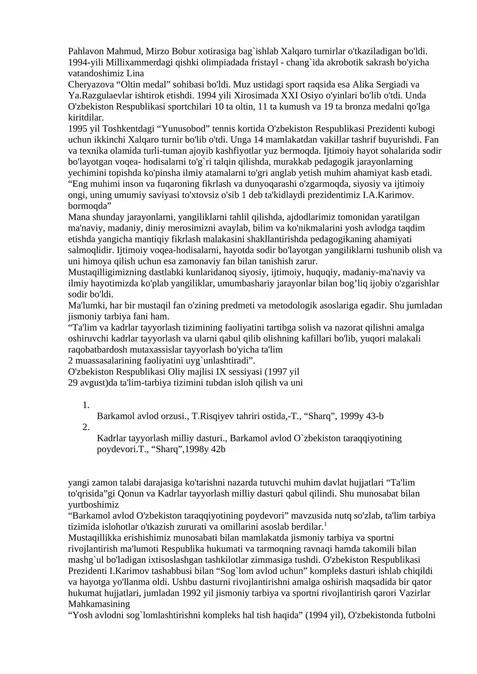 Jismoniy tarbiya vositalari texnikasiga tavsif 2