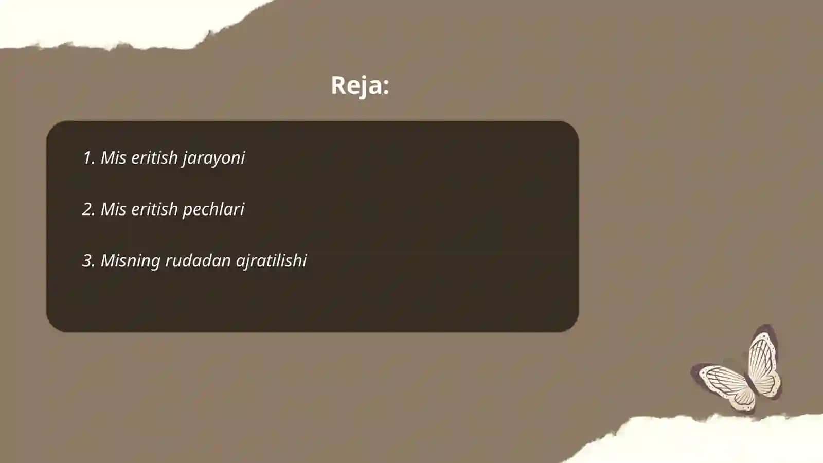 Mis ishlab chiqarish texnologiyasi 2