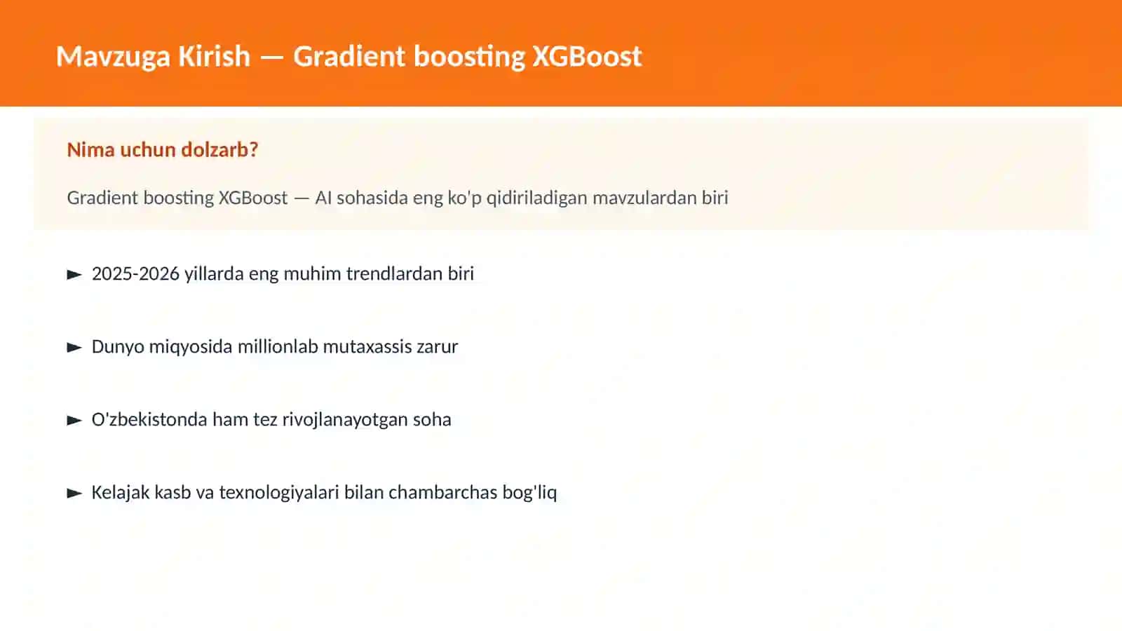 Gradient boosting XGBoost 2