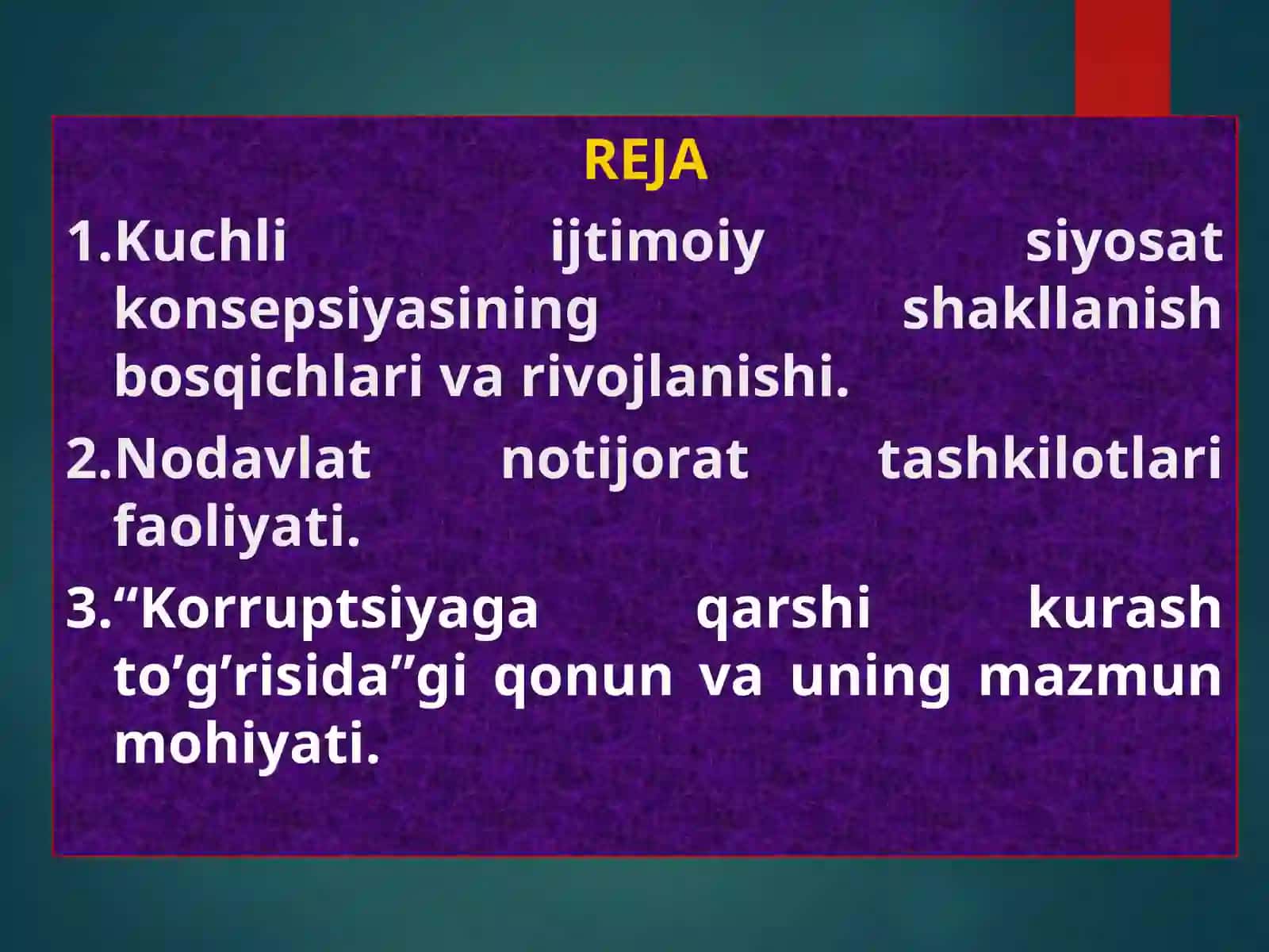 O’zbekistonning eng yangi tarixi 2