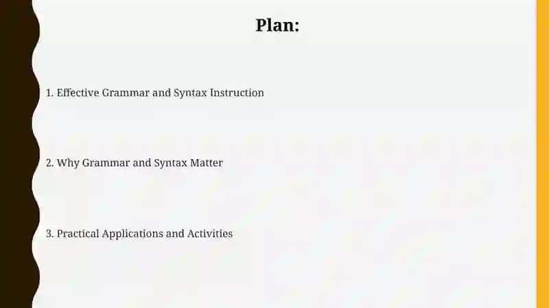 Grammar and Syntax in language teaching 2