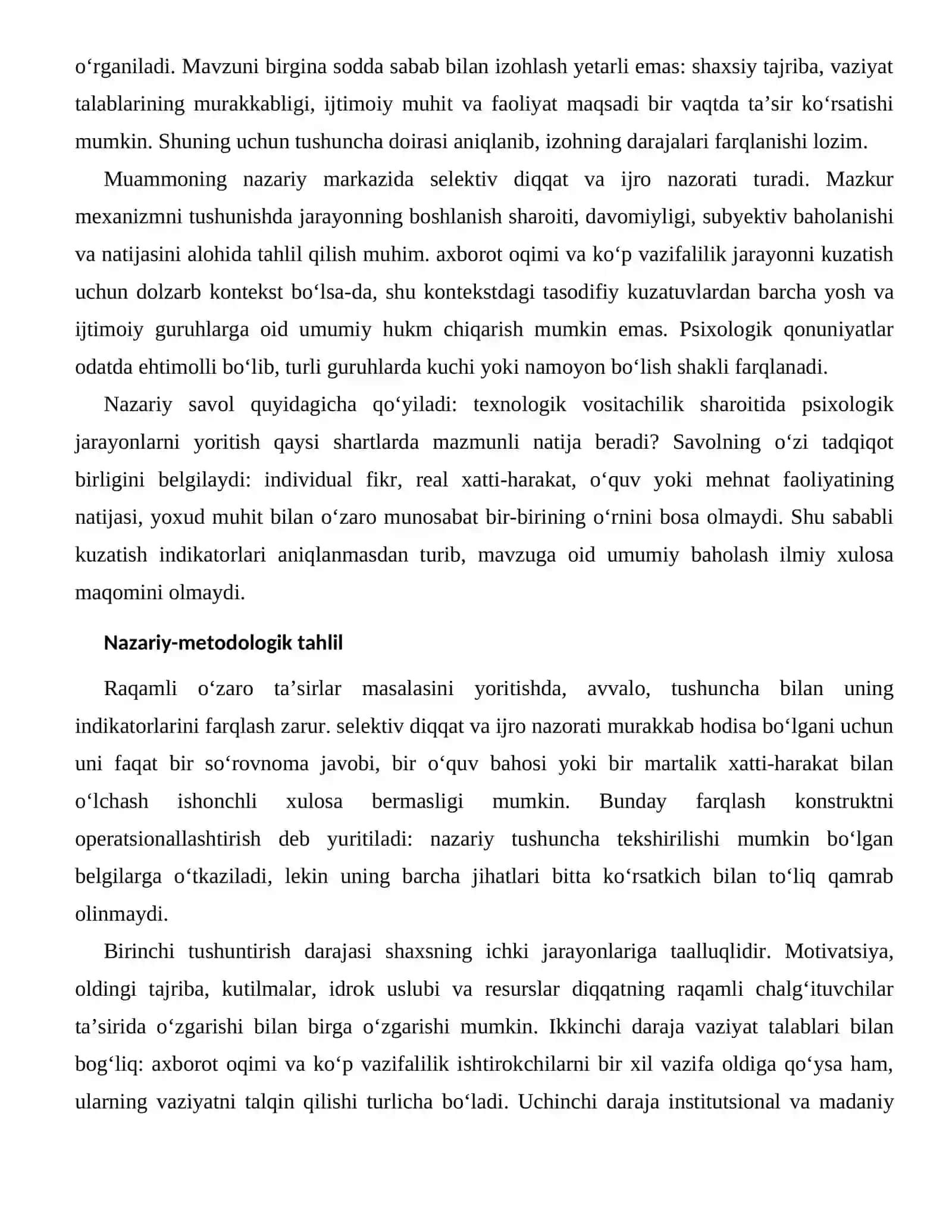 DIQQATNING RAQAMLI CHALG‘ITUVCHILAR TA’SIRIDA O‘ZGARISHI — RAQAMLI MUHITDAGI XUSUSIYATLARI 2