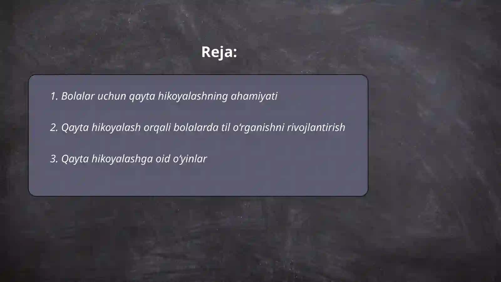 Bolalarni qayta hikoyalashga oʻrgatish boʻyicha ijodiy ishlar tayyorlash 2
