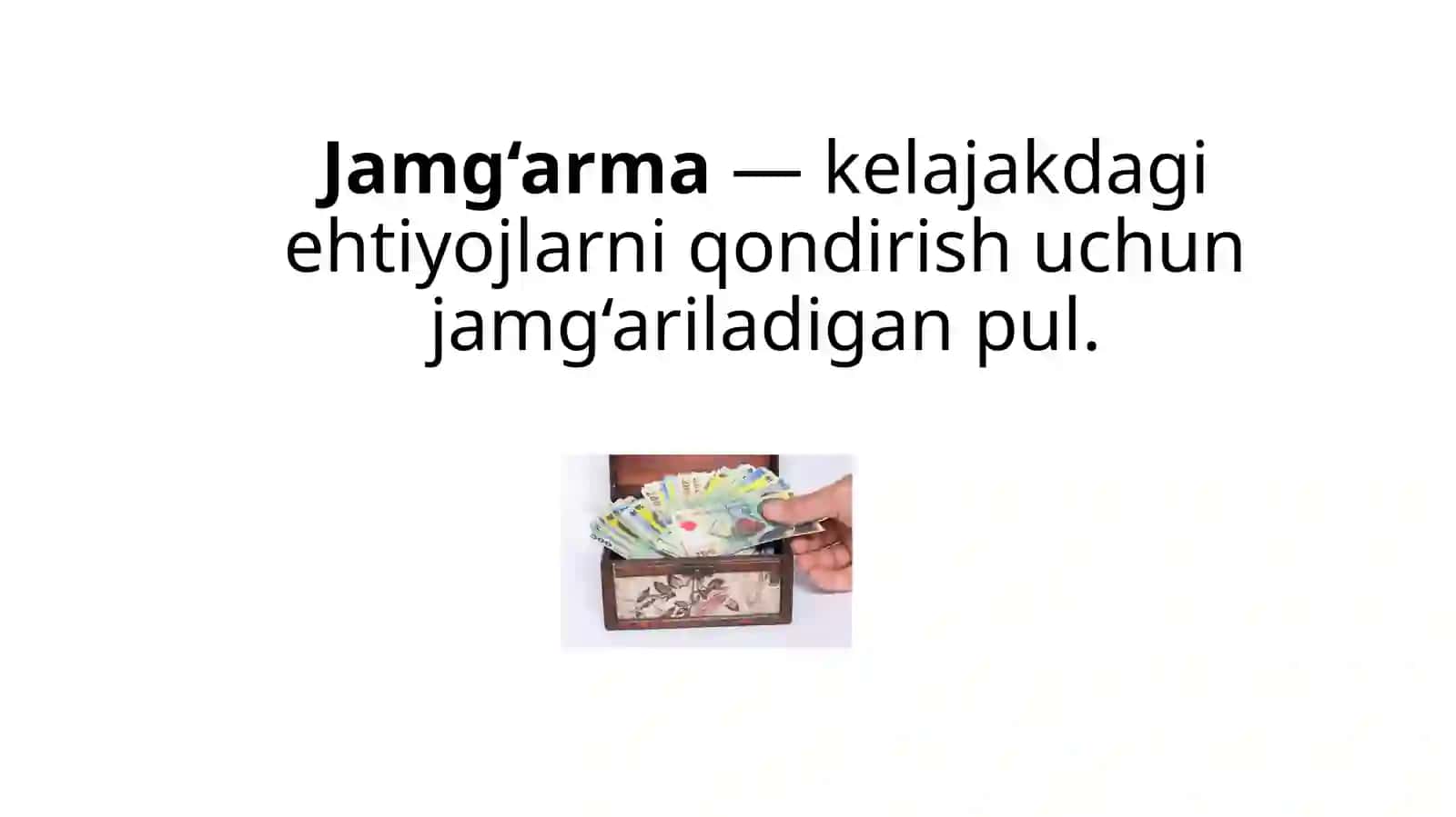 JAMG‘ARISH VA SUG‘URTA 2