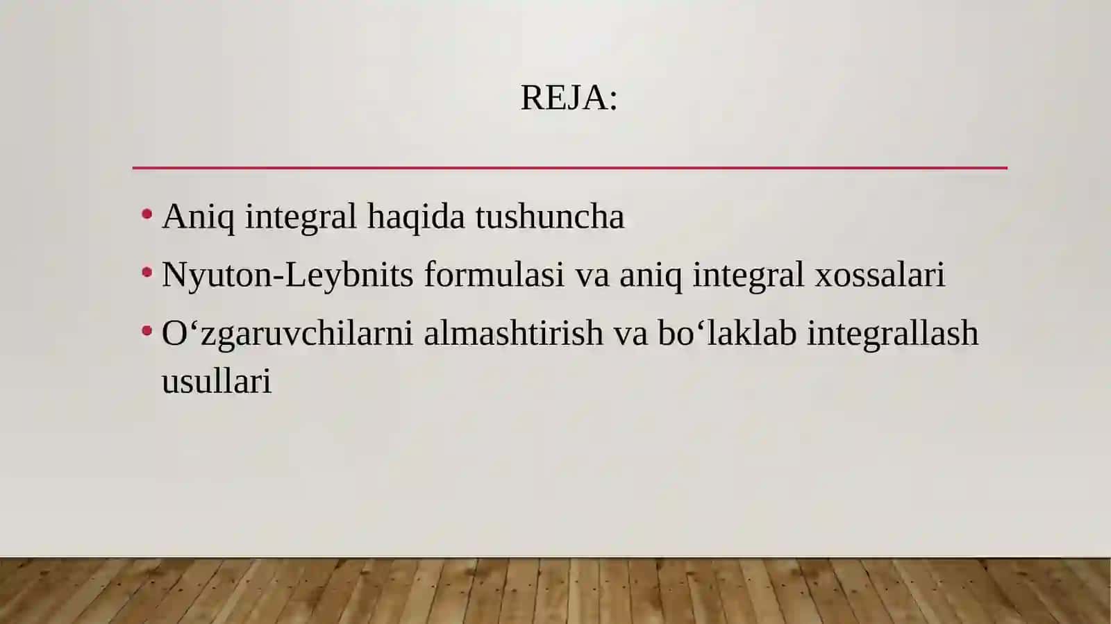 Aniq integralning ta’rifi 2