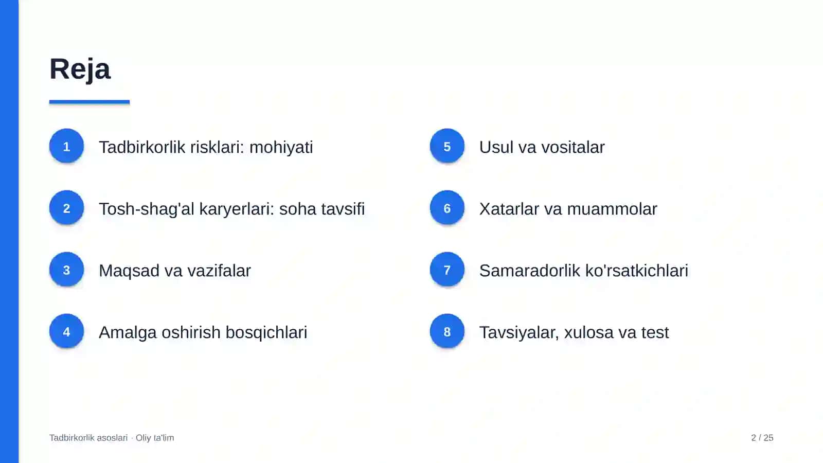tosh shag'al karyerlarida tadbirkorlik risklari 6313 2