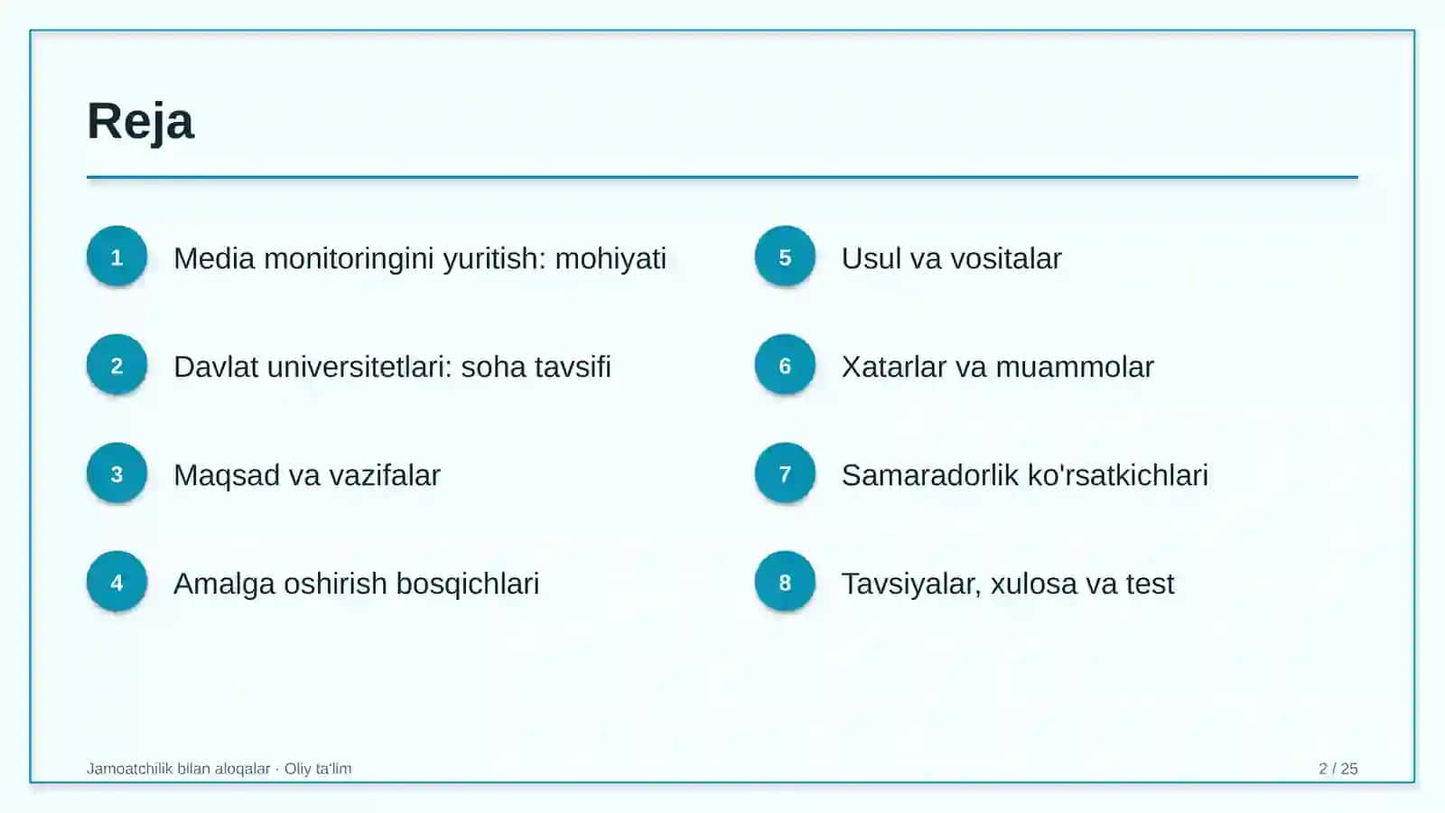 Media monitoringini yuritish: mohiyati 2