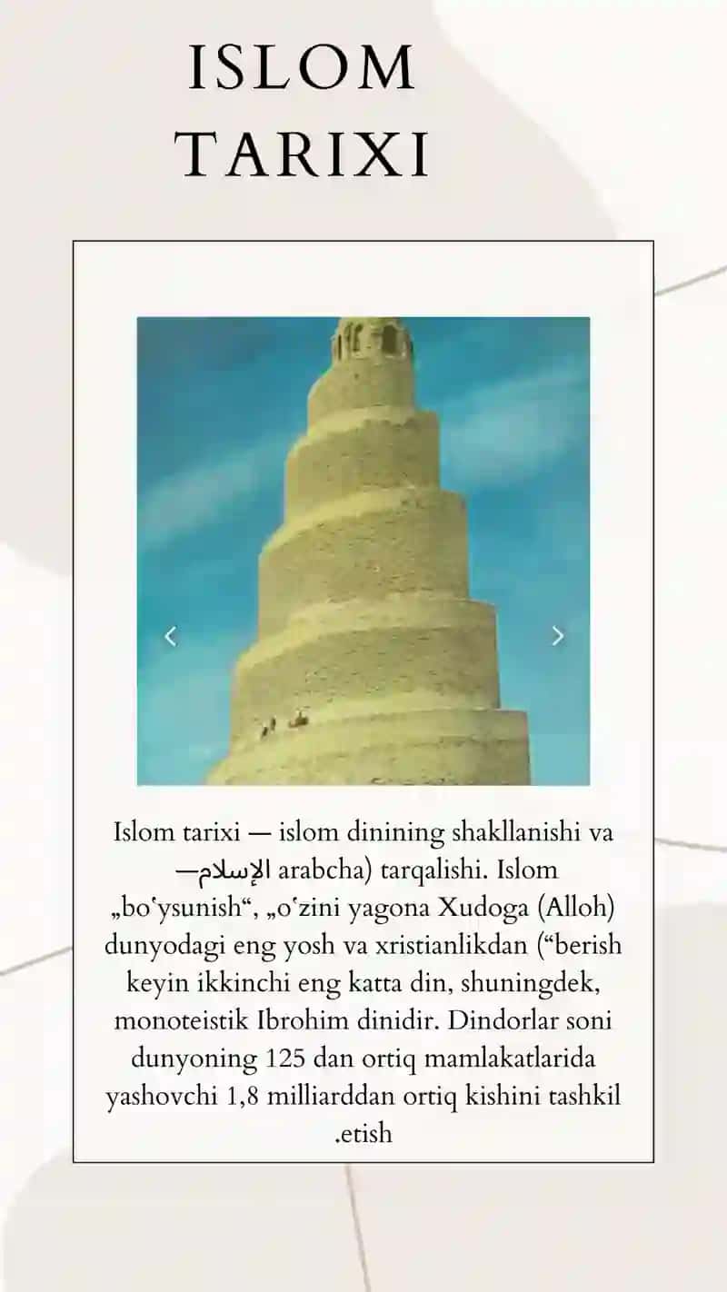 Islom tarixi 2