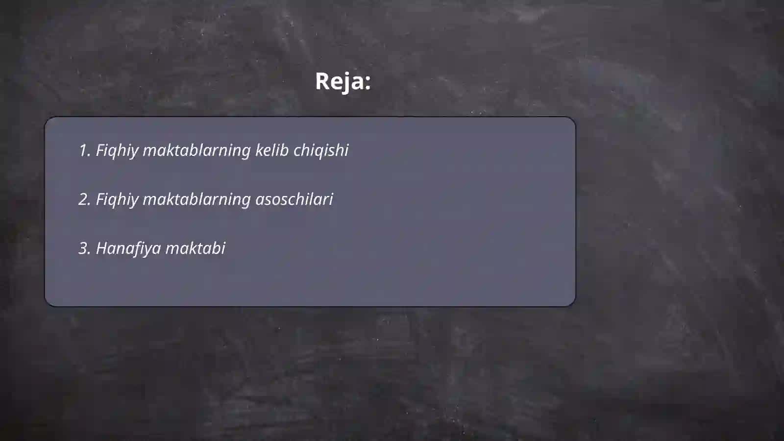 Islomning fiqhiy maktablari 2
