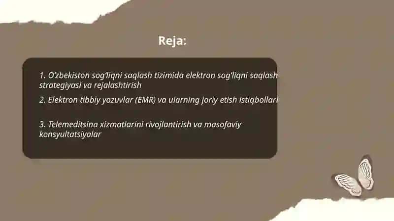 Oʻzbekiston sogʻliqni saqlash tizimida axborot texnologiyalarini joriy etishning istiqbollari 2