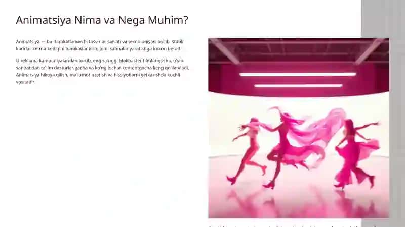 Animatsion Lavhalarni Yaratish va Ishlov Berish Vositalari 2