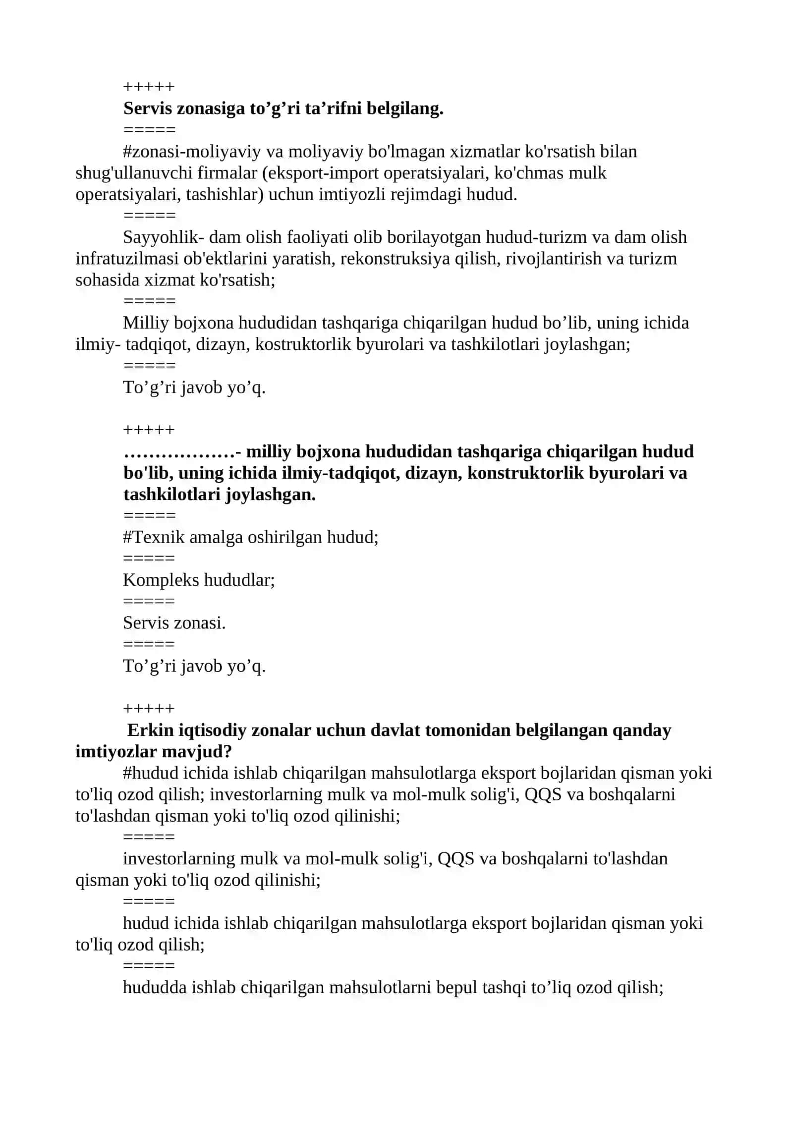XX asr o’rtalariga kelib erkin iqtisodiy zonalar institutida nima yuz berdi? 2