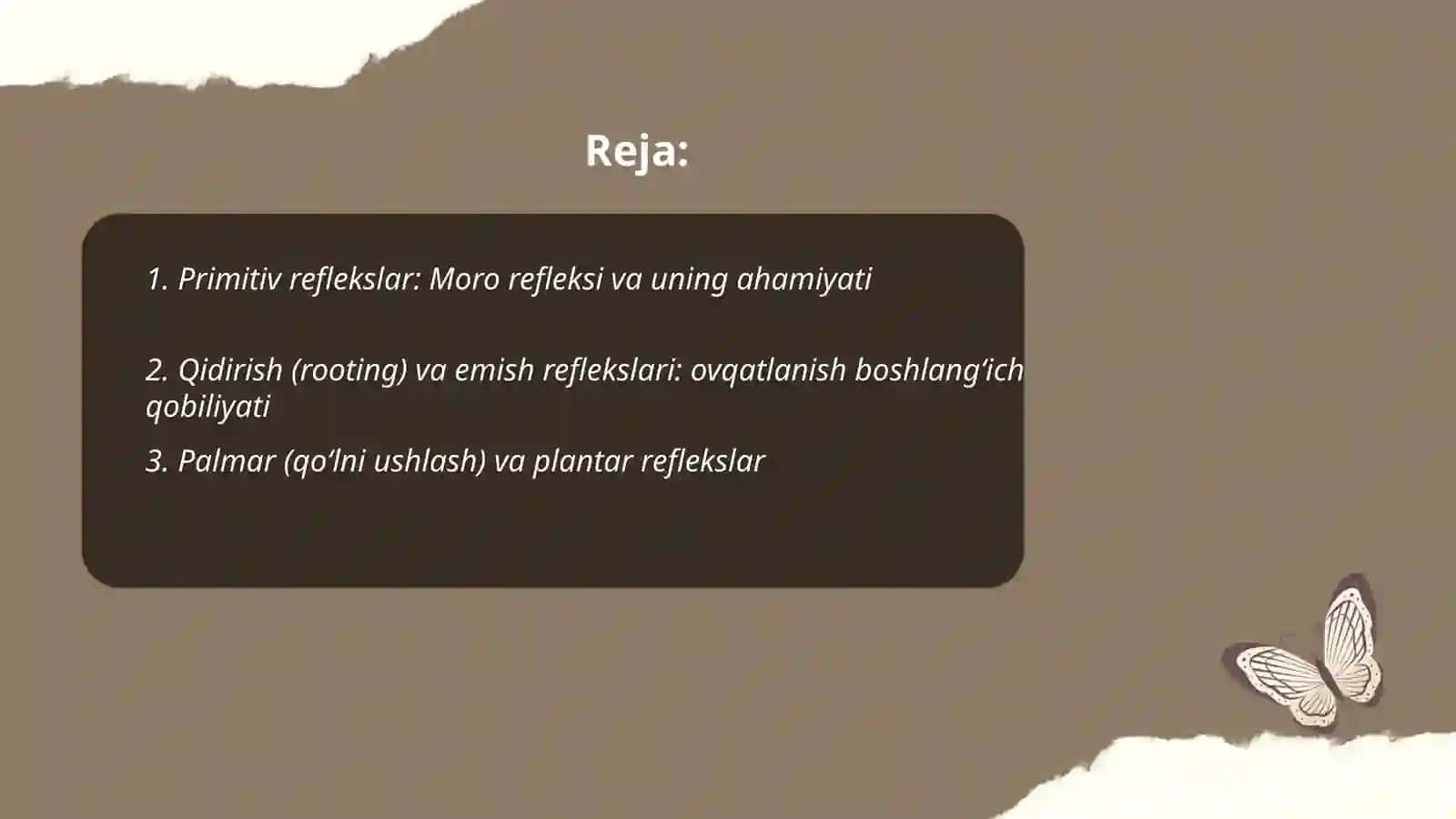 Yangi tug‘ilgan chaqaloqlarning reflekslari, temperamentlari va qobiliyatlari 2