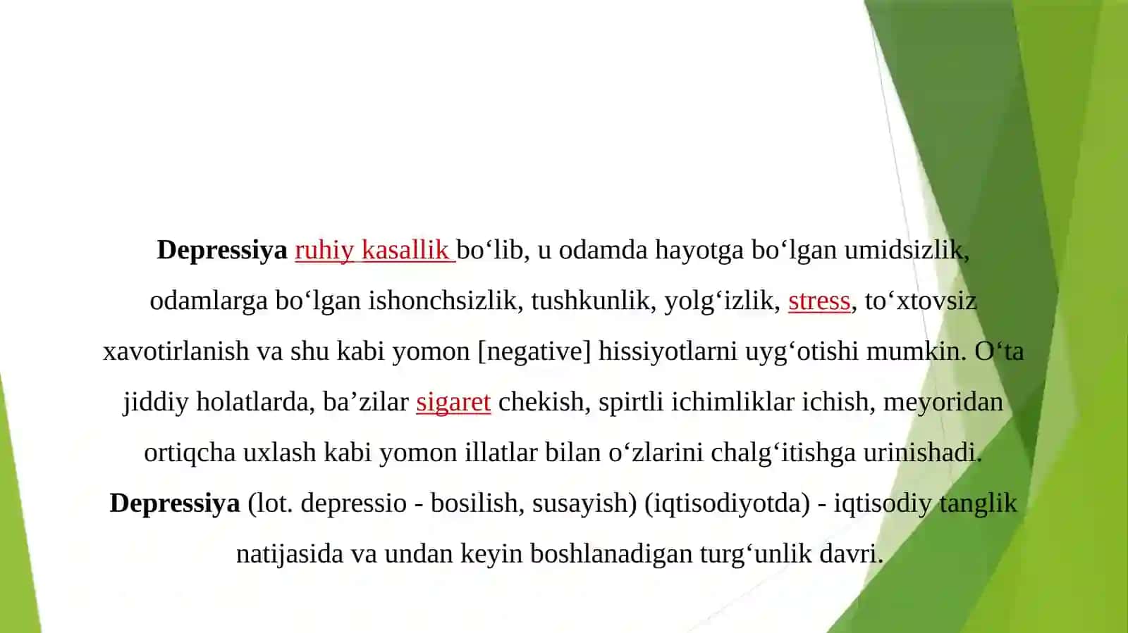 DEPRESSIYA VA SUITSID 2